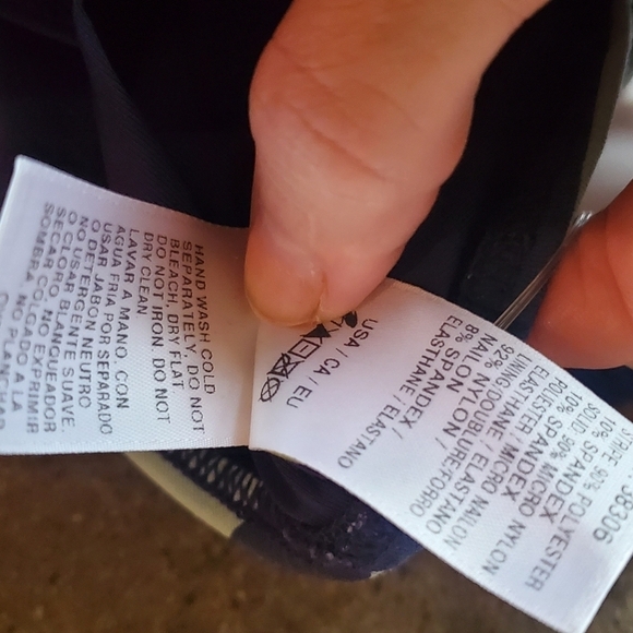 Next Double Up Tanktini Swim Top Sz. 32 B/C Stripe Impact Navy Top - Picture 11 of 12